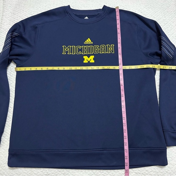 Adidas ClimaWarm Michigan Wolverines Sweatshirt Men’s Sz XXL - Picture 3 of 6